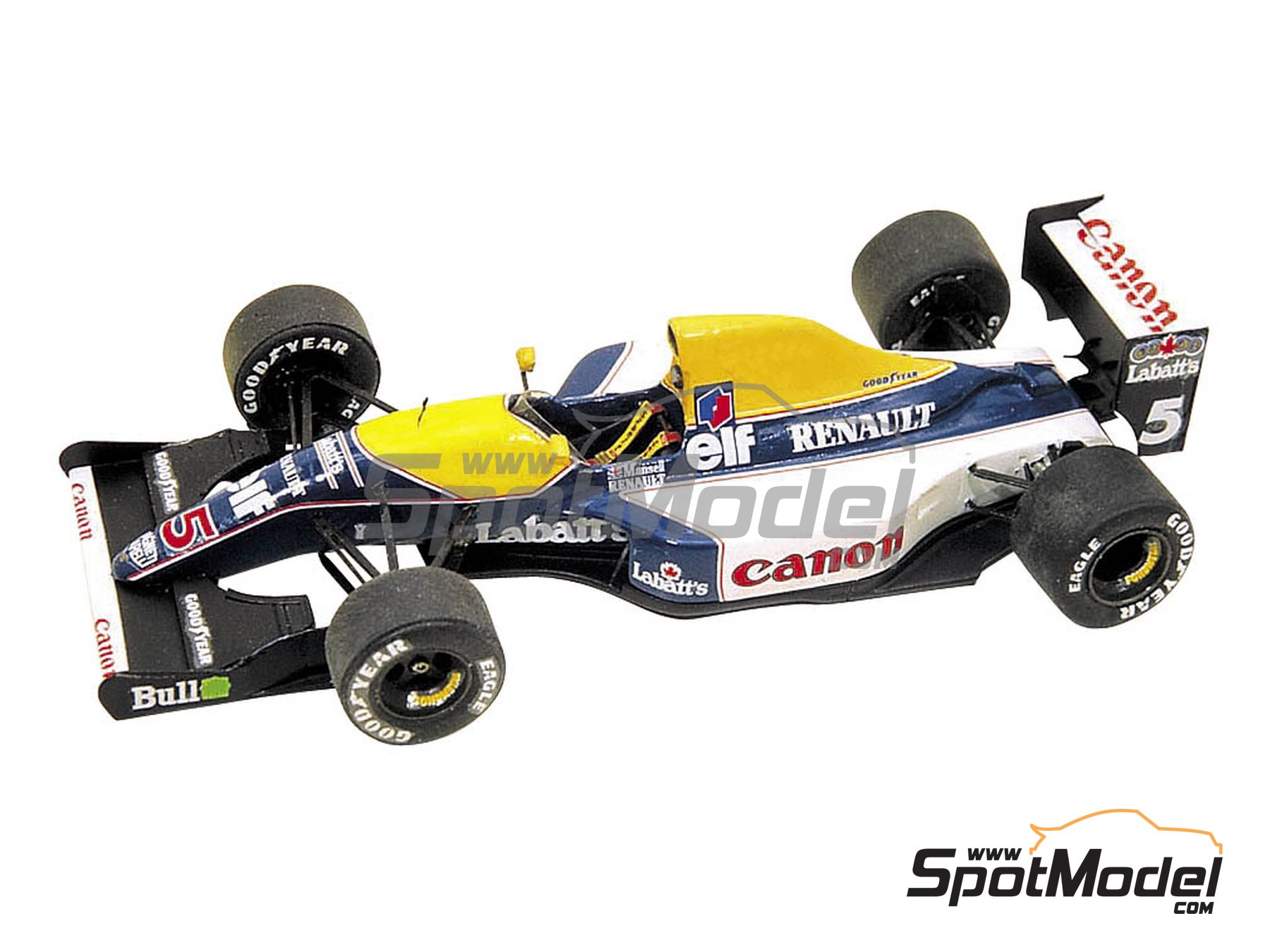Williams Renault FW14 Williams Grand Prix Engineering Team sponsored by  Canon Camel - Italian Formula 1 Grand Prix 1991. Car scale model kit in  1/43 s